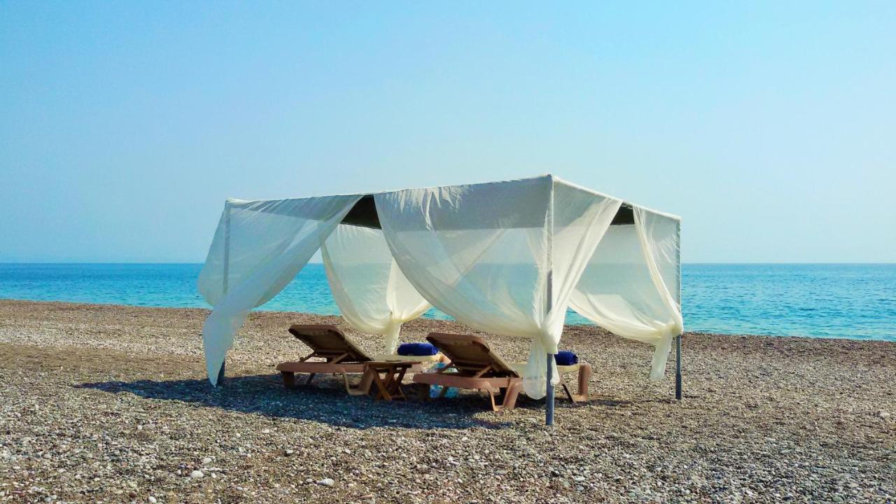 Beachfront Villa Rhodes Seashell เกนนาดี ภายนอก รูปภาพ
